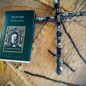 Handcrafted Layered Barbwire Beaded Cross Wall Decor!